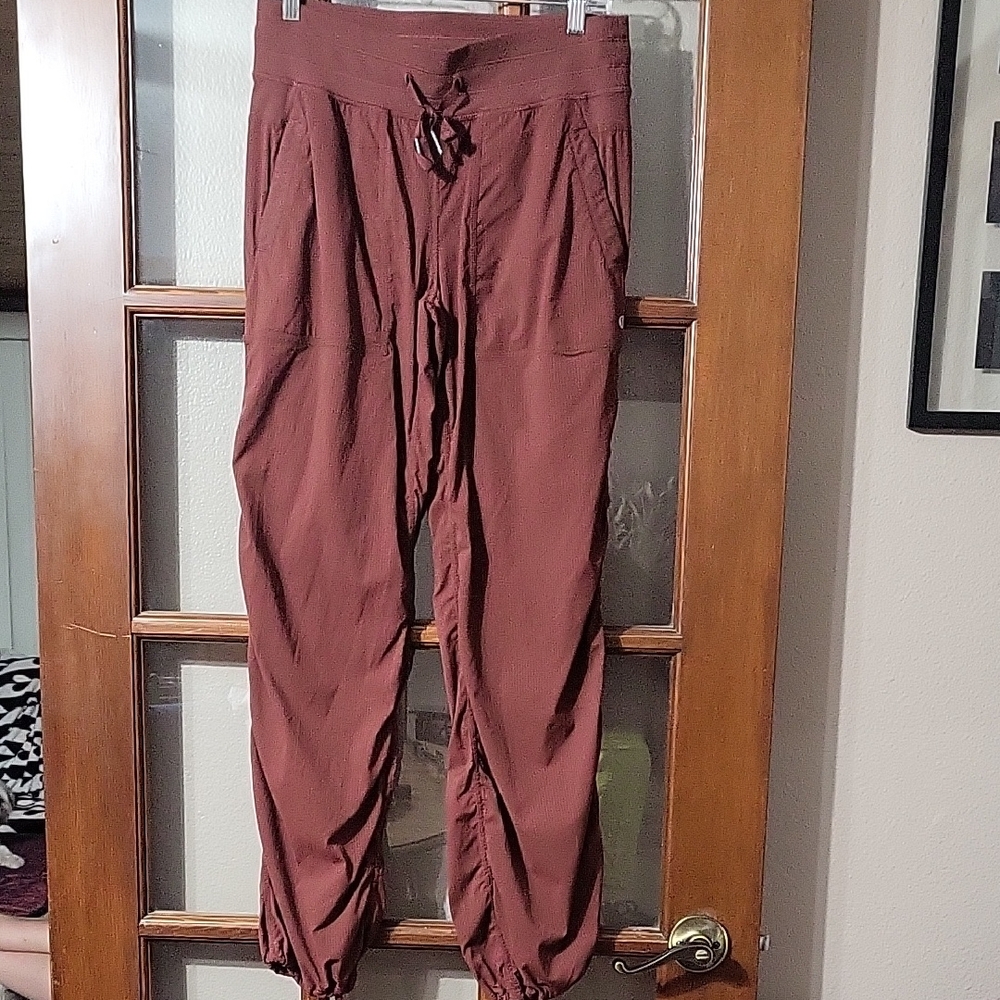 Lululemon Athletica Maroon Jogger Pants